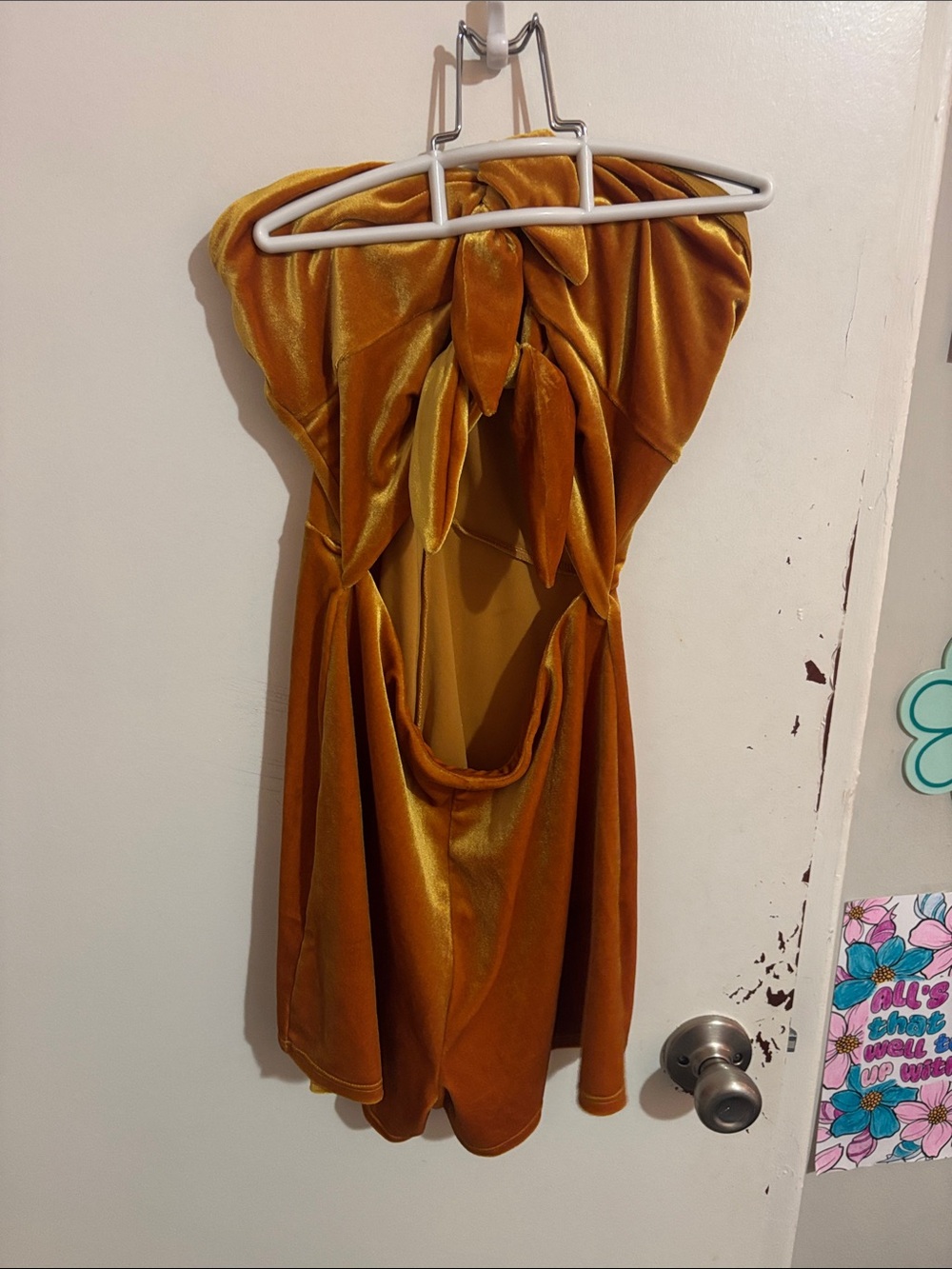 Junior's S Urban Oufitters Strapless Velour Tie-Front Romper - Polyester Blend